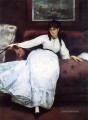 Das Ruheporträt von Berthe Morisot Eduard Manet